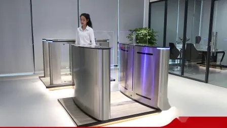 Face Recognition Terminal Entrance and Exit Security Flap Barrier Turnstile Gate 