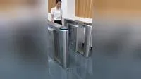 Retractble Full Automatic Access Control Management Flap Barrier Turnstile Gate 