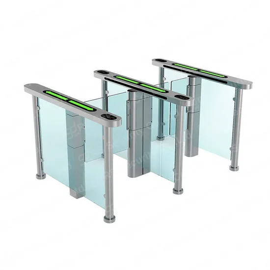 Customized Acceptable Guard Site RFID Cards Speedlane Barrier Tray Servo Motor Slim Turnstiles 
