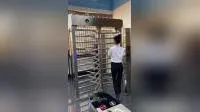 Access Control 304 Stainless Full Height Pedestrian Barrier Turnstile Gate Door 