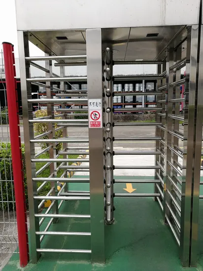Heavy Duty Full Height Turnstile with Climbing Prevention Design 
