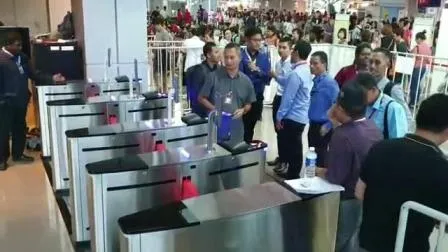 RFID IC Card Controlled Full Height Sliding Barrier Gate Turnstile 