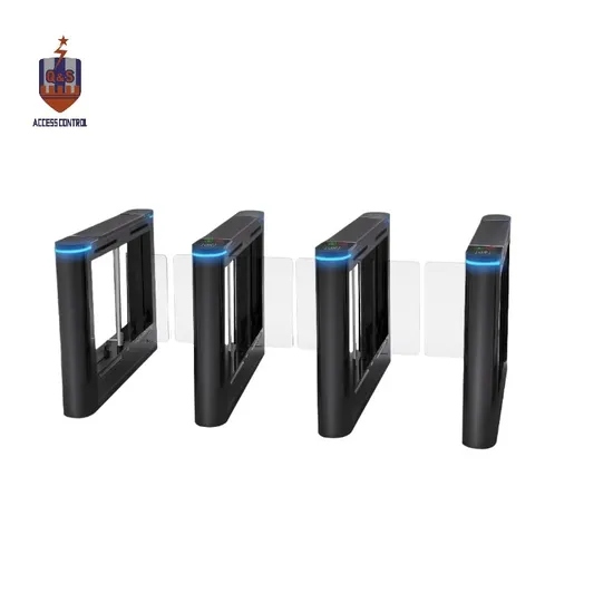Electromechanical Customized Black Powder Coated Swing Turnstile with Card Collector 